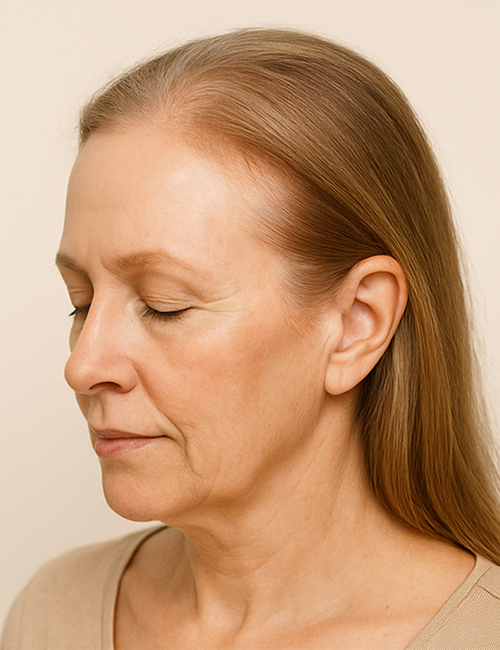 Receding Hairline with Aging