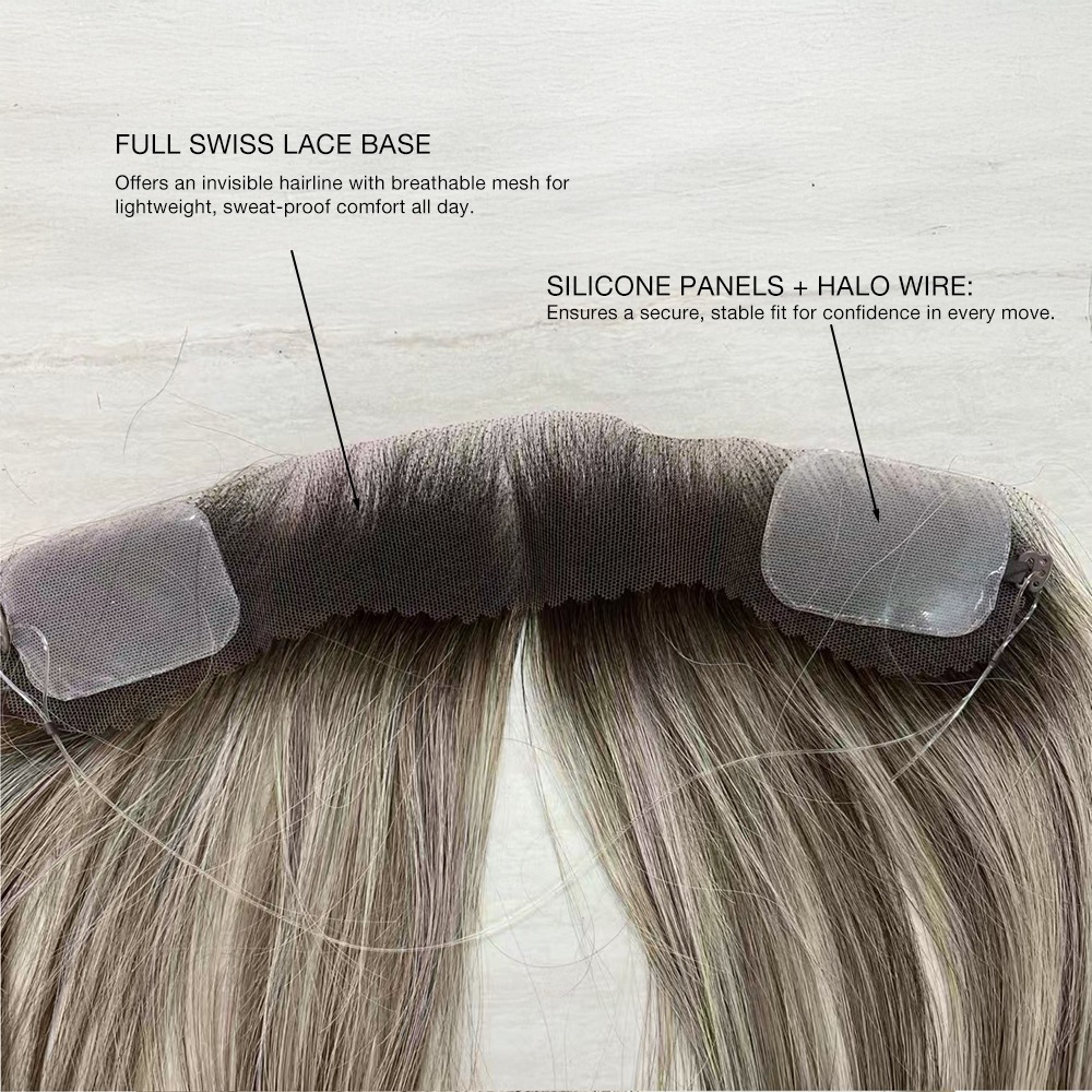 Front Hairline Topper for Women | Seamless Human Hair Patch