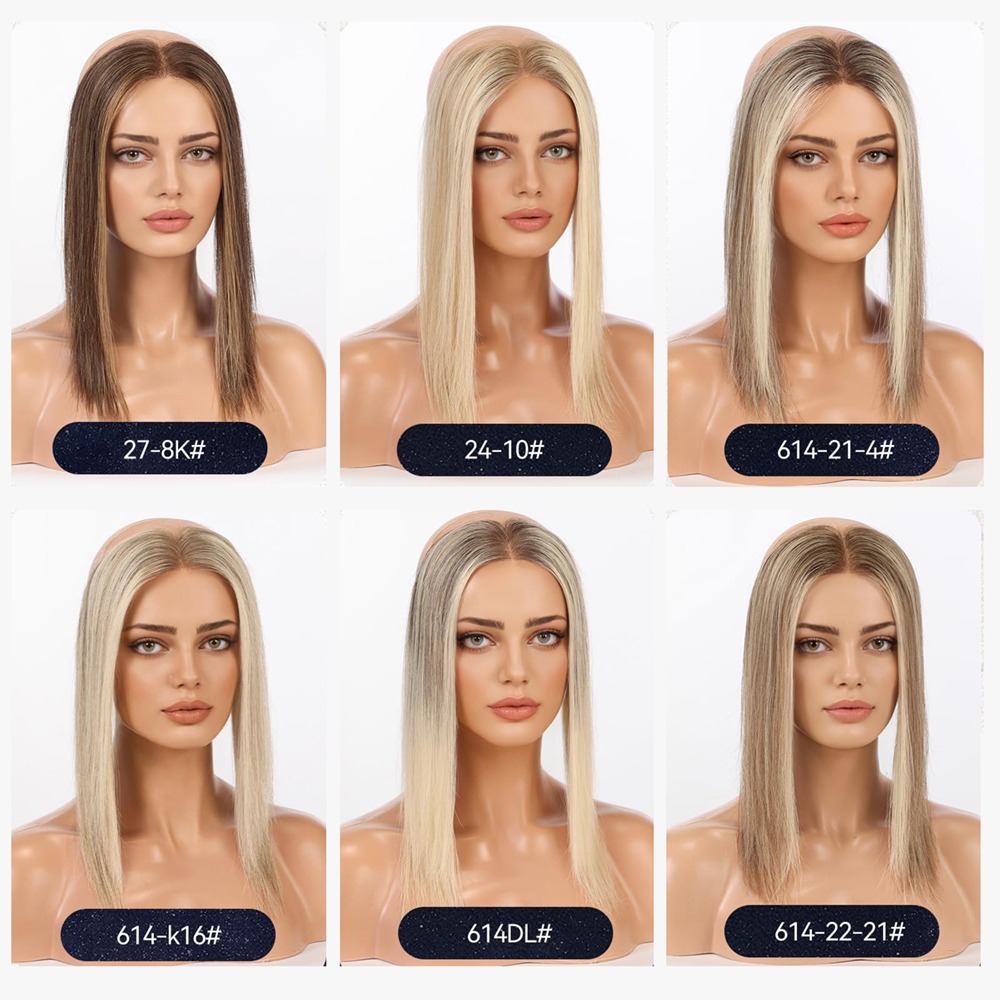 Full Lace Human Hairline Topper | Seamless Clipless Halo Wire